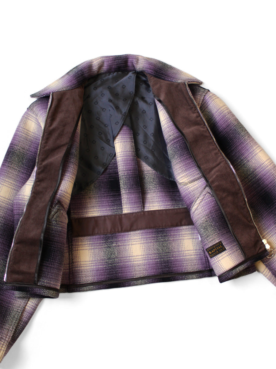 Kapital Vintage Wool Shadow Check Hunting Drizzler Jacket