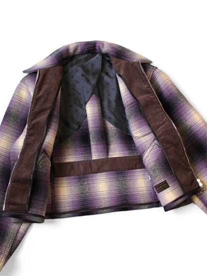 Kapital Vintage Wool Shadow Check Hunting Drizzler Jacket