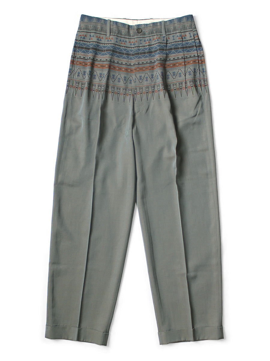 Kapital Wool Serge Slacks (Town Craft Tribe Pattern)
