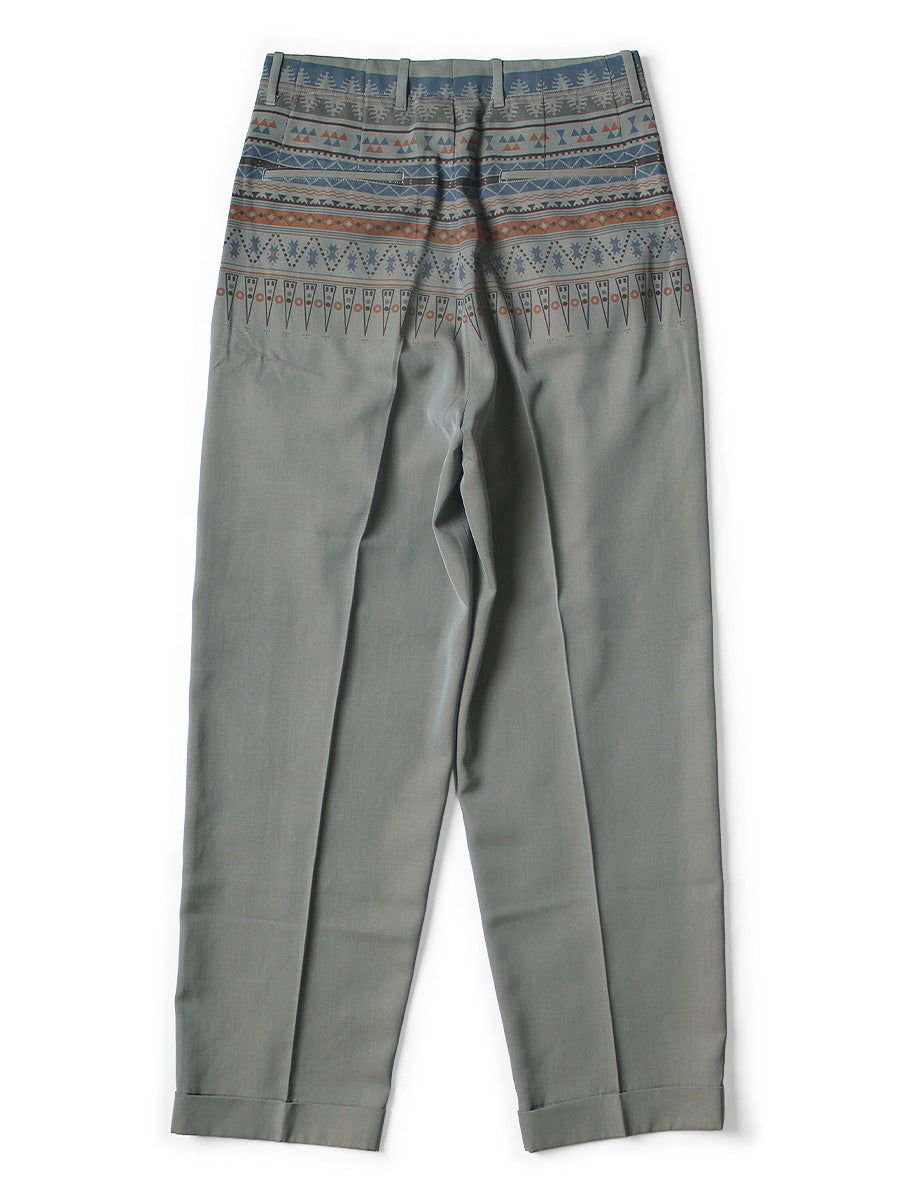 Kapital Wool Serge Slacks (Town Craft Tribe Pattern)