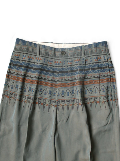 Kapital Wool Serge Slacks (Town Craft Tribe Pattern)