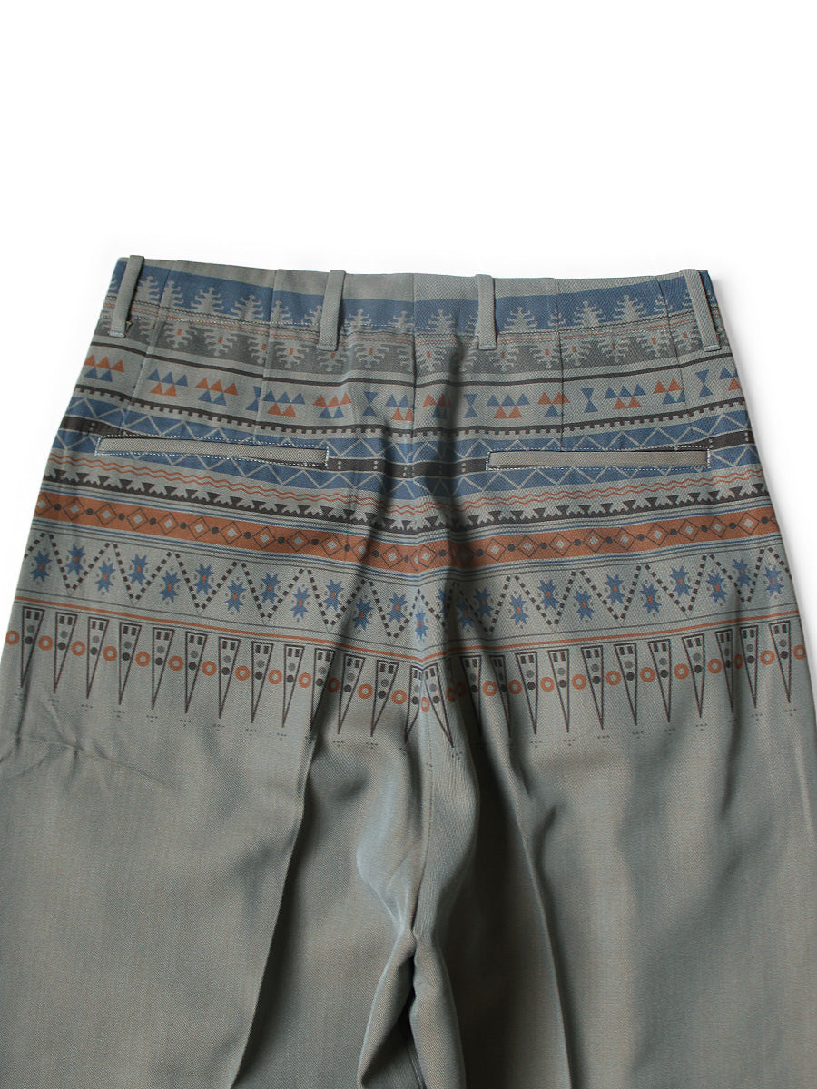 Kapital Wool Serge Slacks (Town Craft Tribe Pattern)