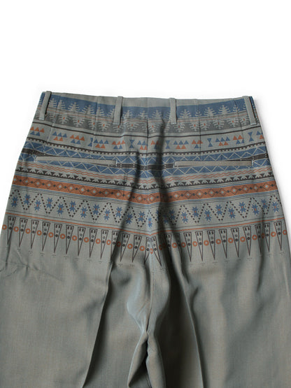 Kapital Wool Serge Slacks (Town Craft Tribe Pattern)