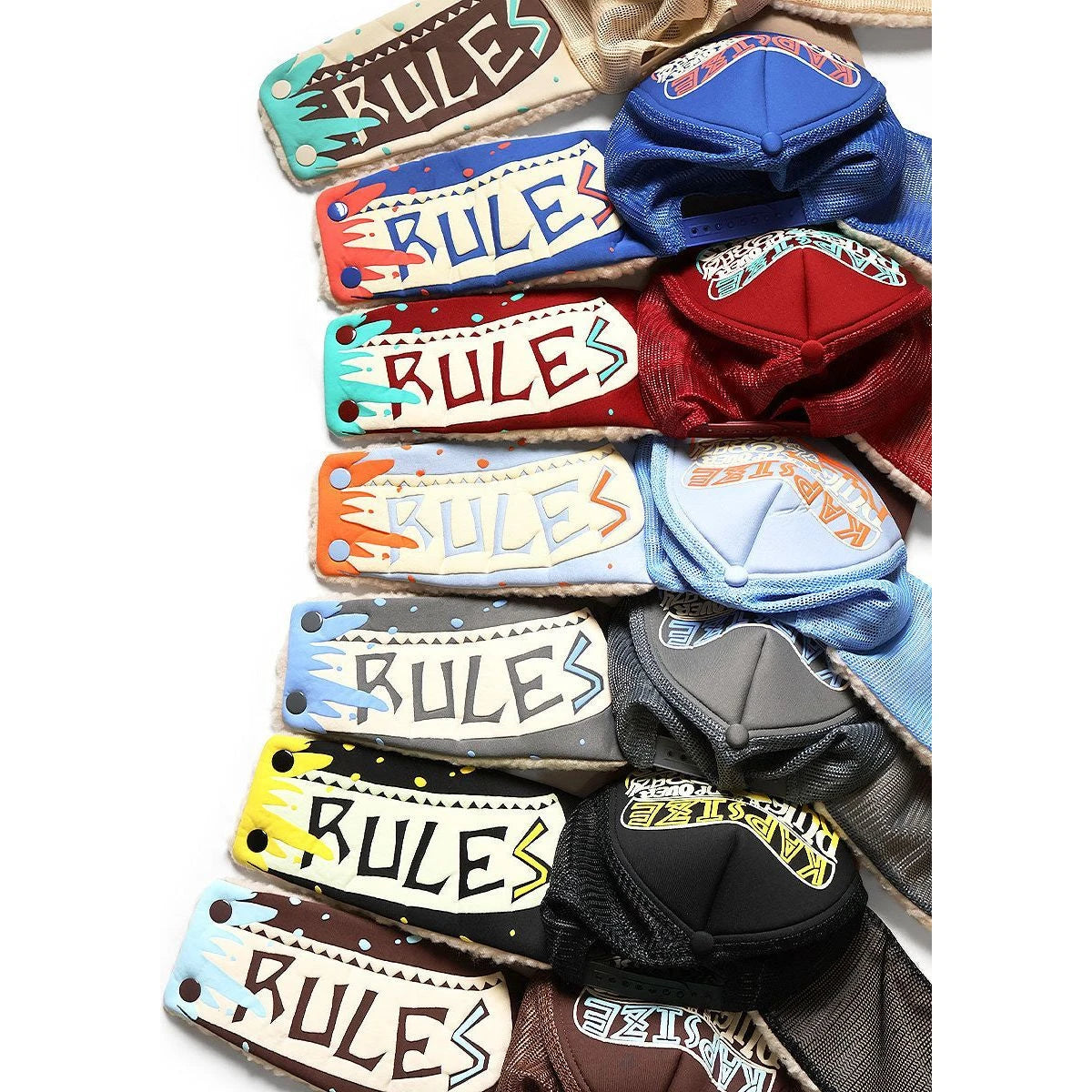 Kapital Kapsize Rule Print Lumber Trucker Cap
