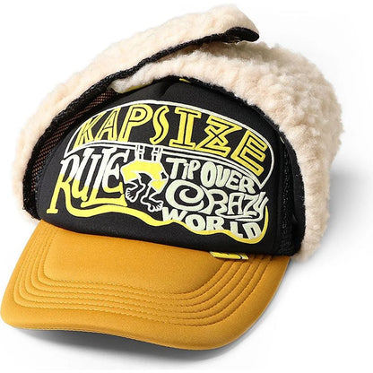 Kapital Kapsize Rule Print Lumber Trucker Cap