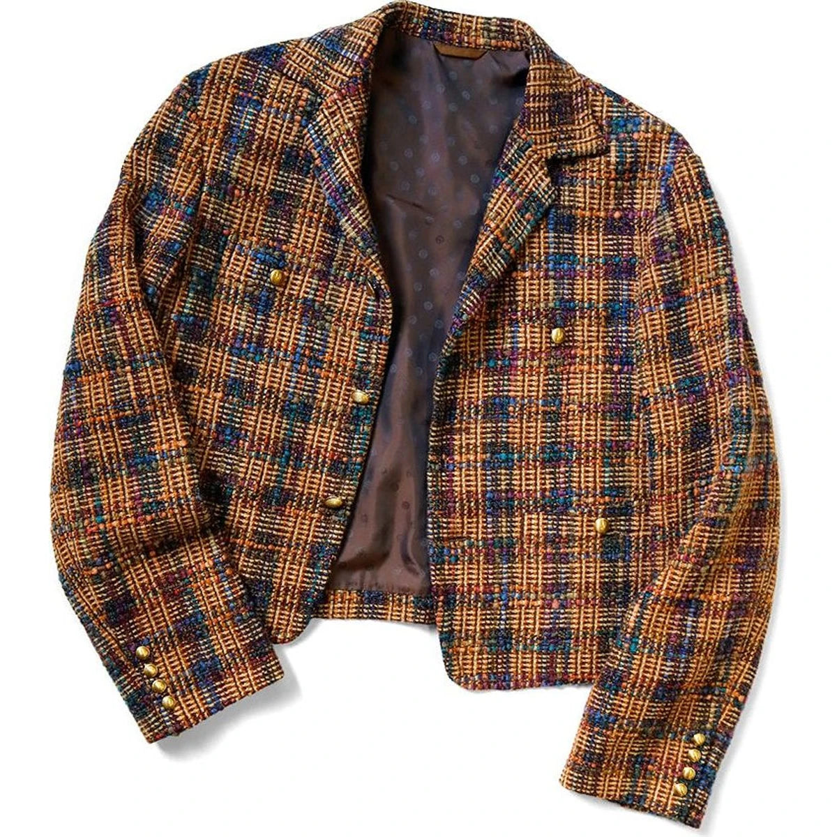 Kapital Kaza Tweed Check Baba Sawyer Jacket