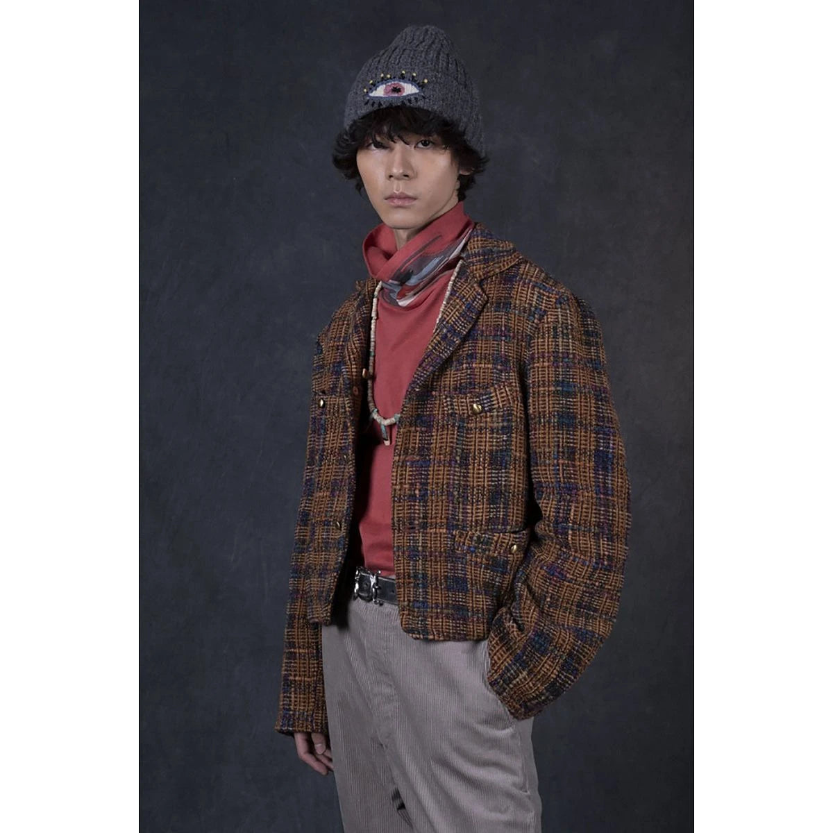 Kapital Kaza Tweed Check Baba Sawyer Jacket