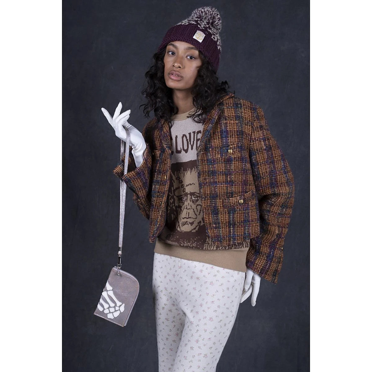 Kapital Kaza Tweed Check Baba Sawyer Jacket(L`s)