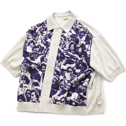 Kapital Knit And Rayon Polo Shirt (Festival Edition)