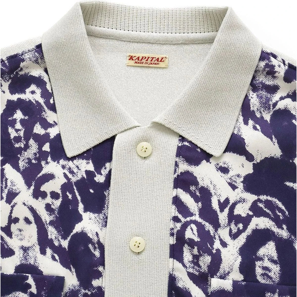 Kapital Knit And Rayon Polo Shirt (Festival Edition)