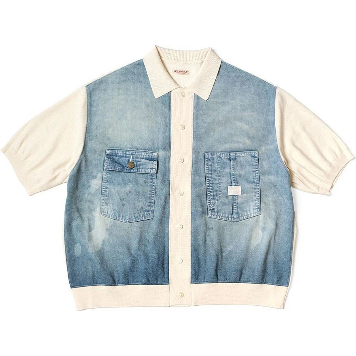 Kapital Knit x 8oz Denim Coverall Polo