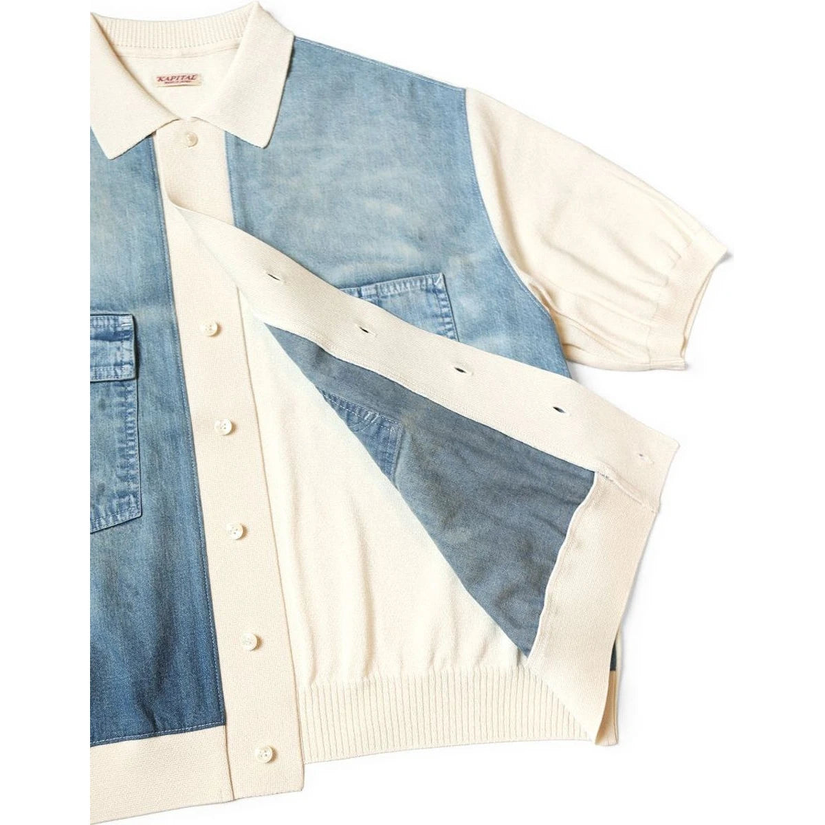 Kapital Knit x 8oz Denim Coverall Polo