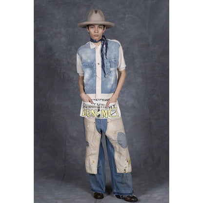 Kapital Knit x 8oz Denim Coverall Polo