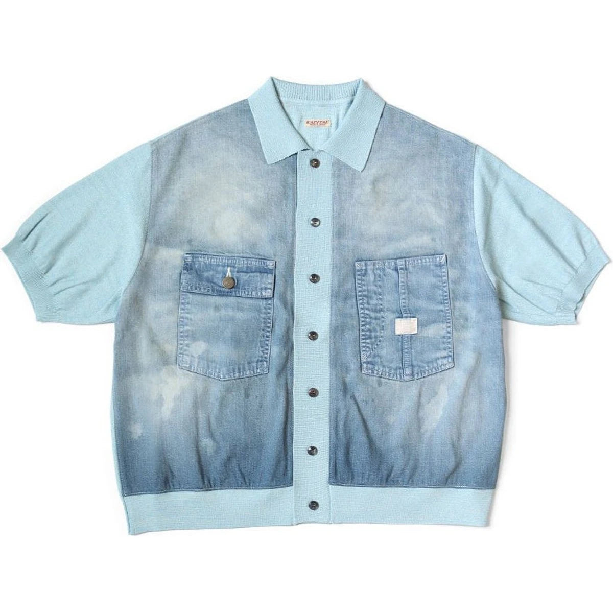 Kapital Knit x 8oz Denim Coverall Polo