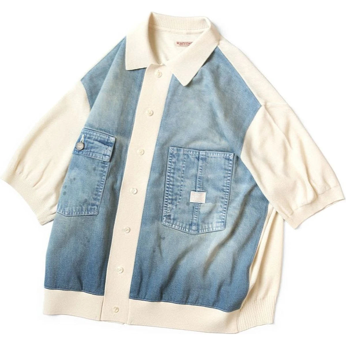 Kapital Knit x 8oz Denim Coverall Polo