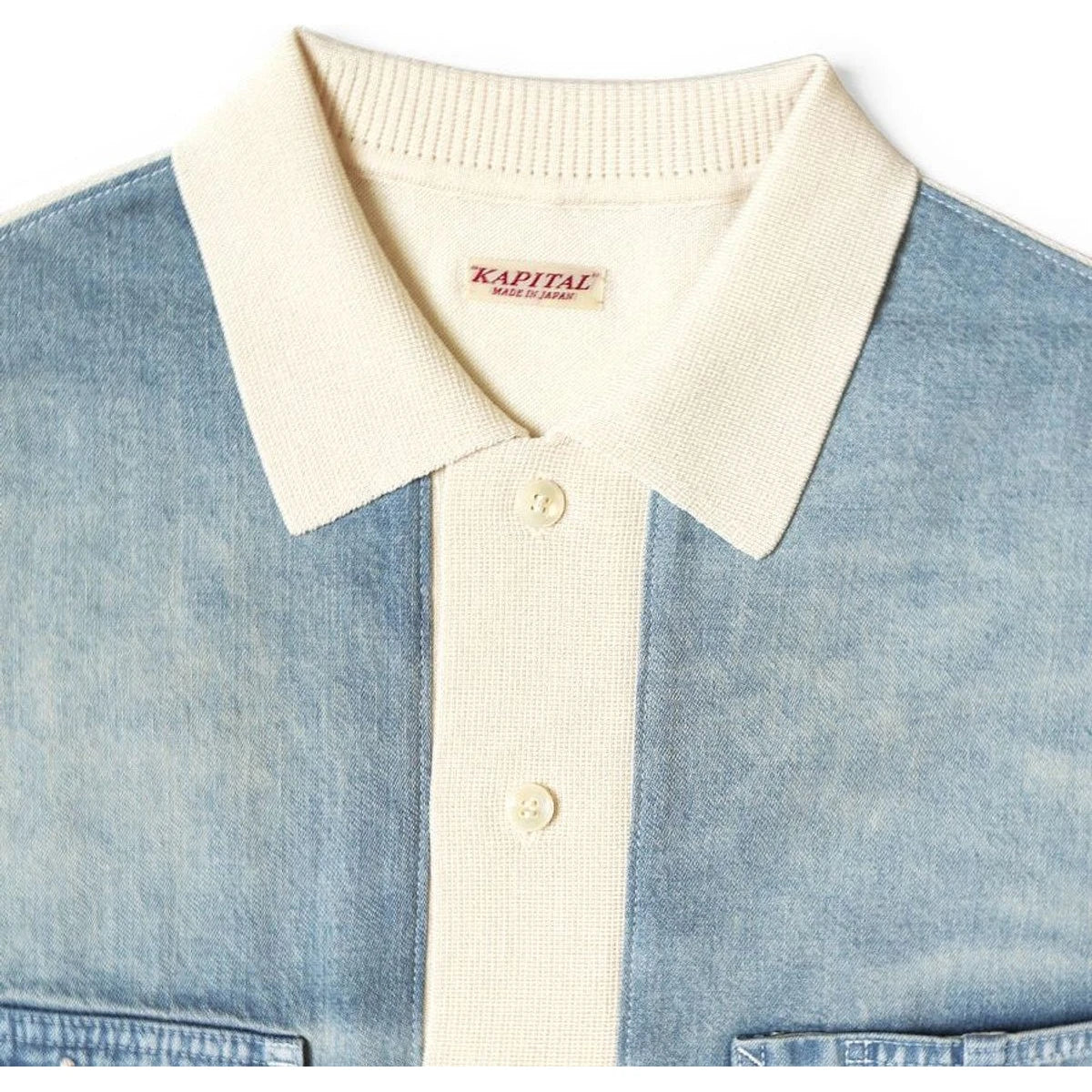 Kapital Knit x 8oz Denim Coverall Polo