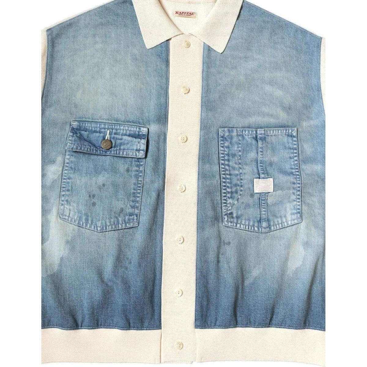 Kapital Knit x 8oz Denim Coverall Polo