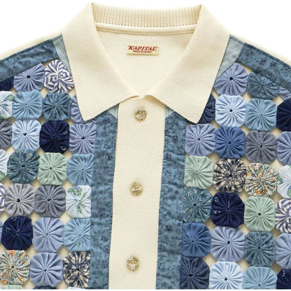 Kapital Knit × Yo-Yo Quilt Polo Shirt