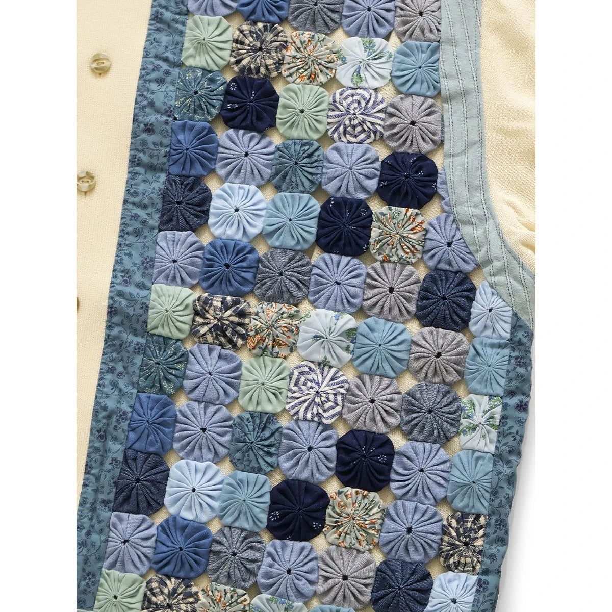 Kapital Knit × Yo-Yo Quilt Polo Shirt