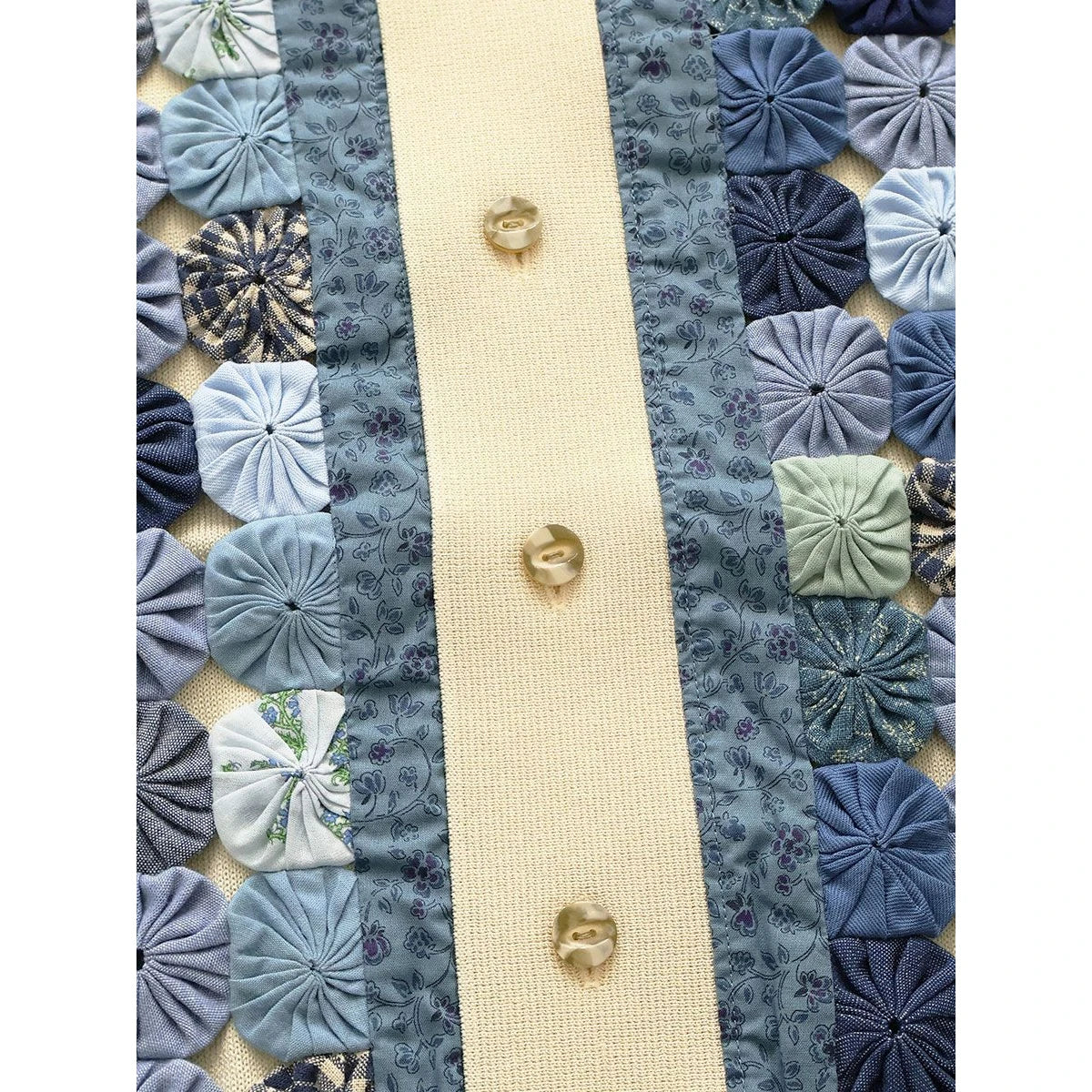 Kapital Knit × Yo-Yo Quilt Polo Shirt
