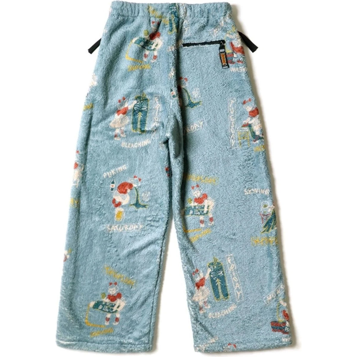Kapital Kountry Calendar Pattern Fleece Easy Straight Pants