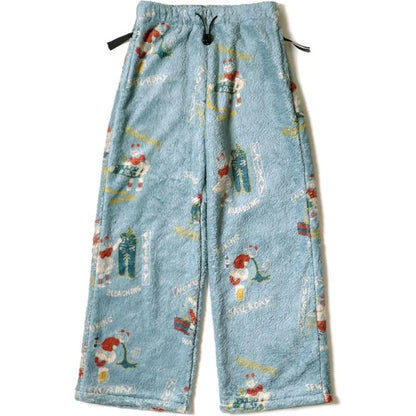 Kapital Kountry Calendar Pattern Fleece Easy Straight Pants