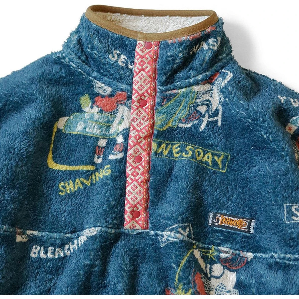 Kapital Kountry Calendar Pattern Snap Fleece