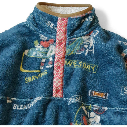 Kapital Kountry Calendar Pattern Snap Fleece