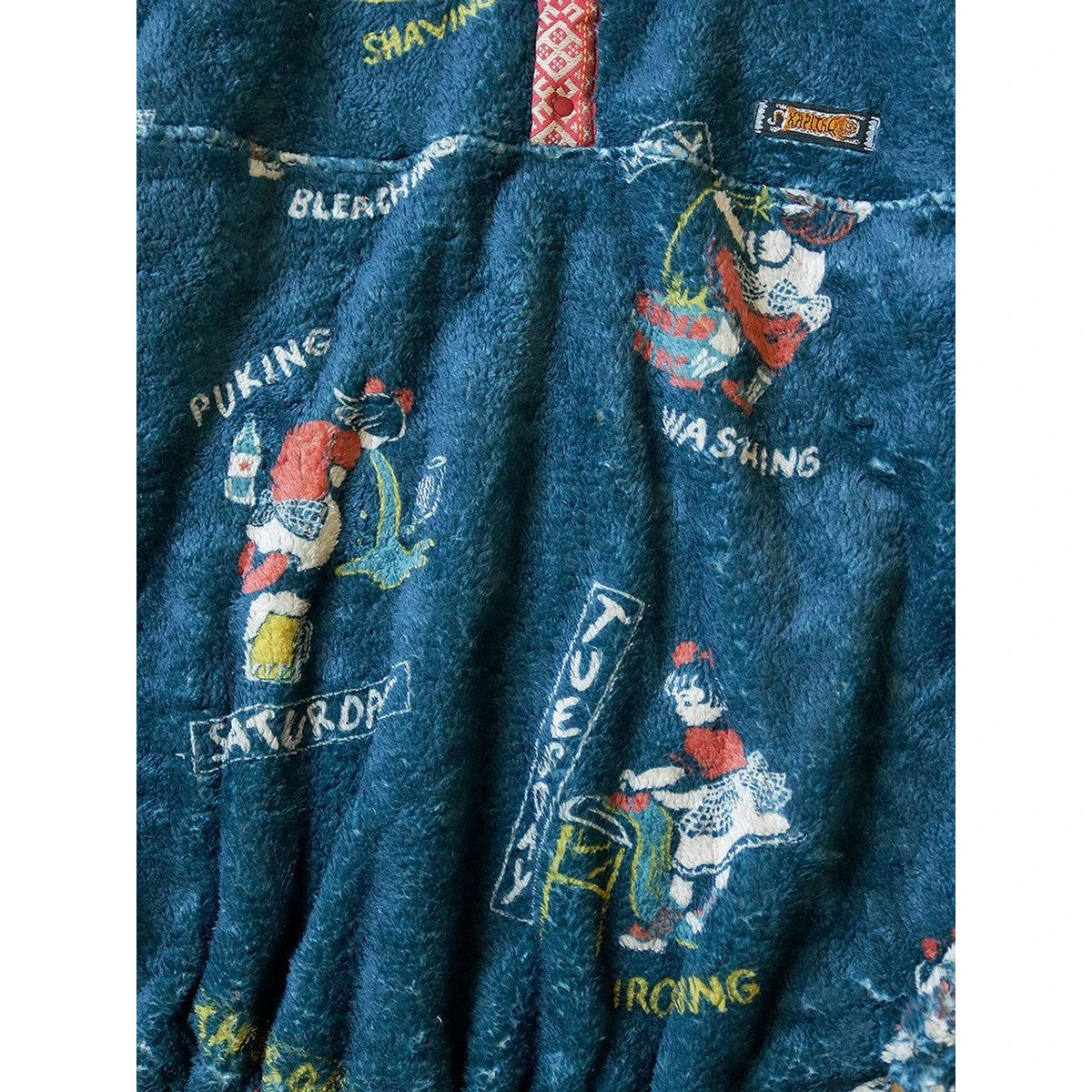Kapital Kountry Calendar Pattern Snap Fleece