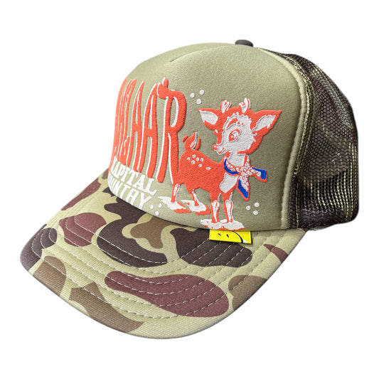 Kapital Kountry Camo Osaka Bazaar Print Trucker Cap