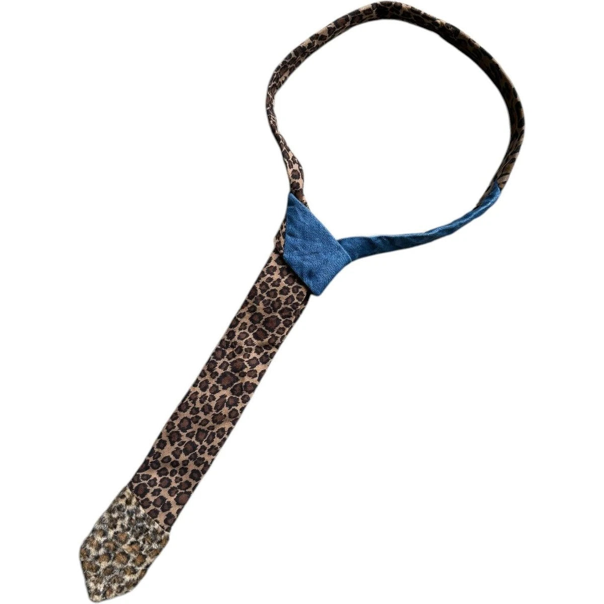 Kapital KOUNTRY Gauze Leopard Cross Patch Warp Necktie