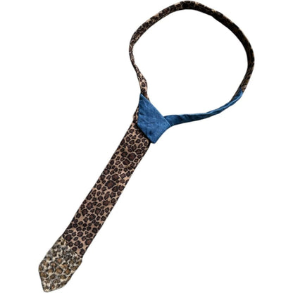 Kapital KOUNTRY Gauze Leopard Cross Patch Warp Necktie