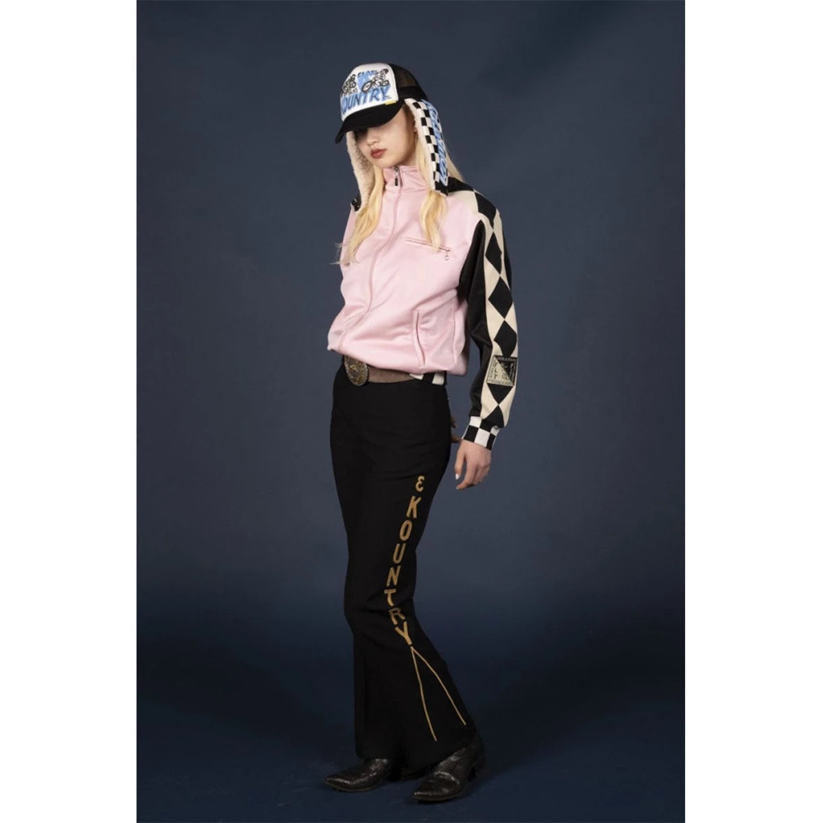 Kapital Kountry Racer Lumber Trucker Cap (Checkered Flag)