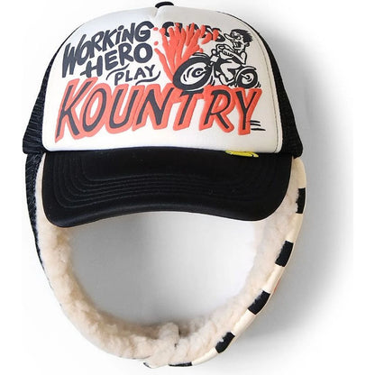 Kapital Kountry Racer Lumber Trucker Cap (Checkered Flag)