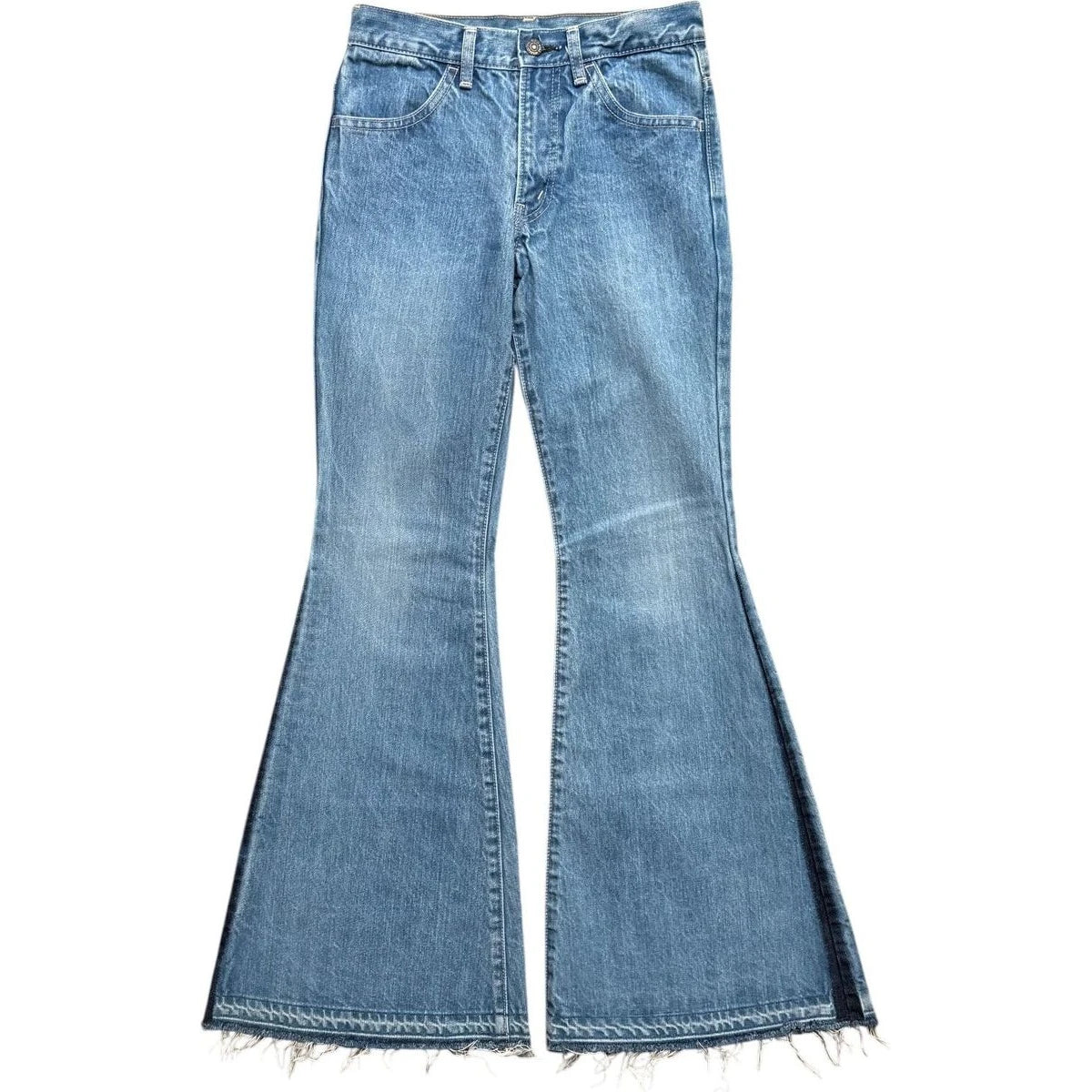 Kapital Kountry Vintage Washed Denim Super Flare Pants (2016)