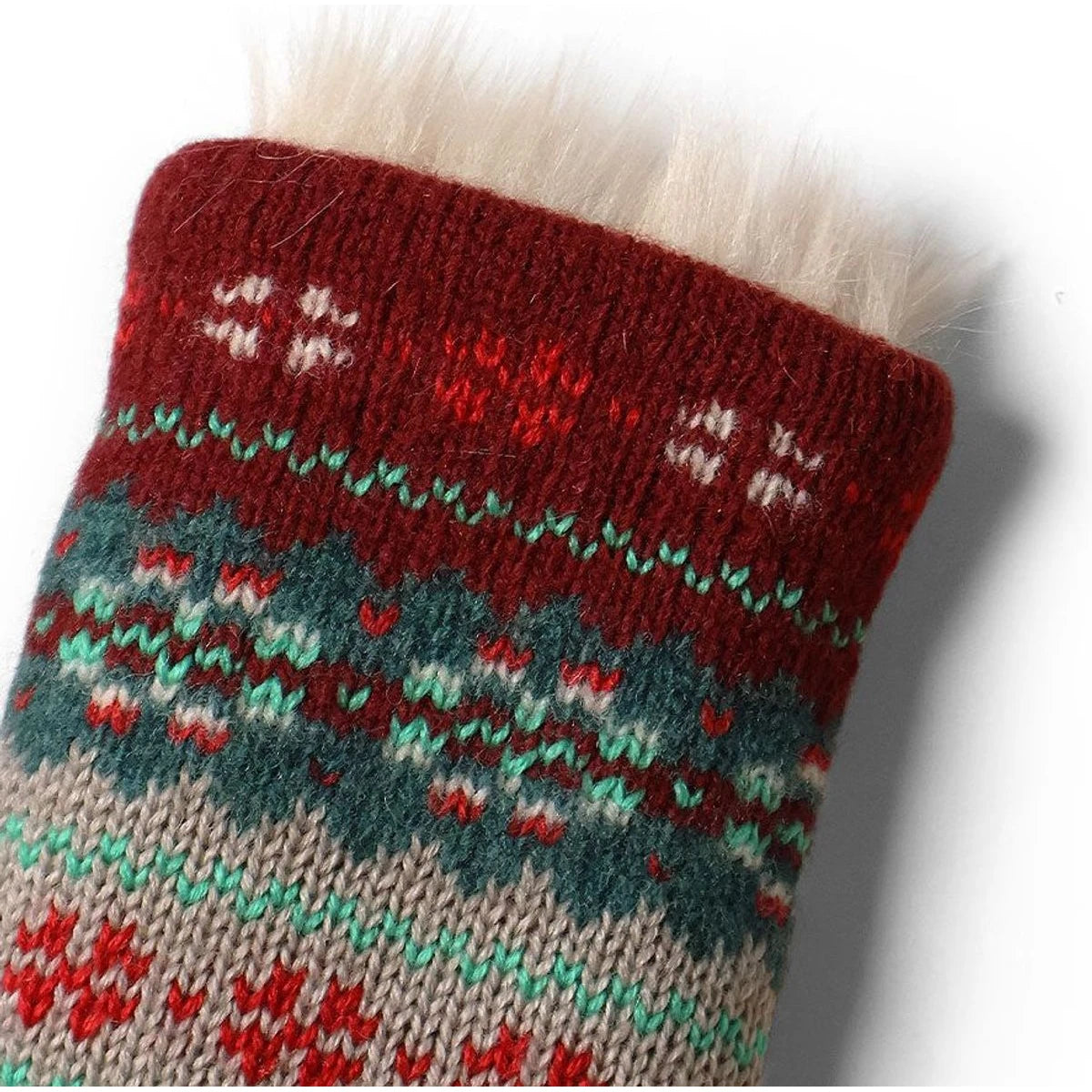 Kapital Leather And Fair Isle Gloves