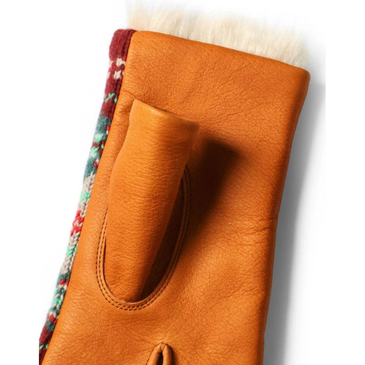 Kapital Leather And Fair Isle Gloves