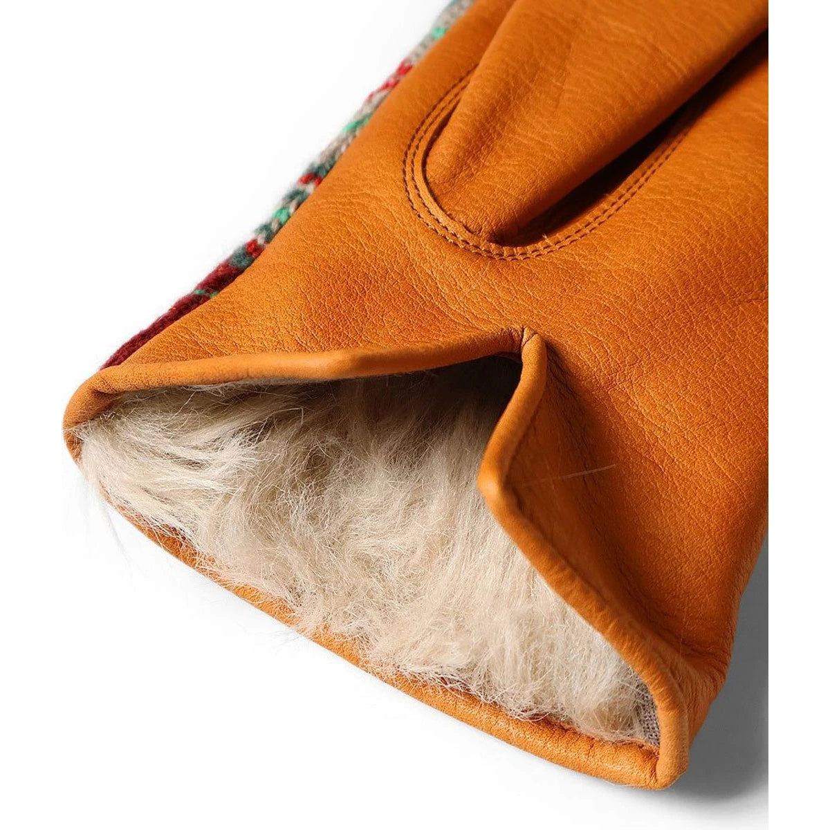 Kapital Leather And Fair Isle Gloves