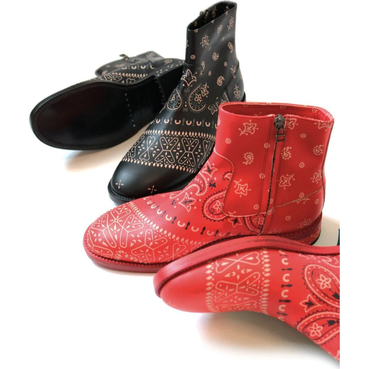 Kapital Leather Bandana Pt Navy Issued Boots