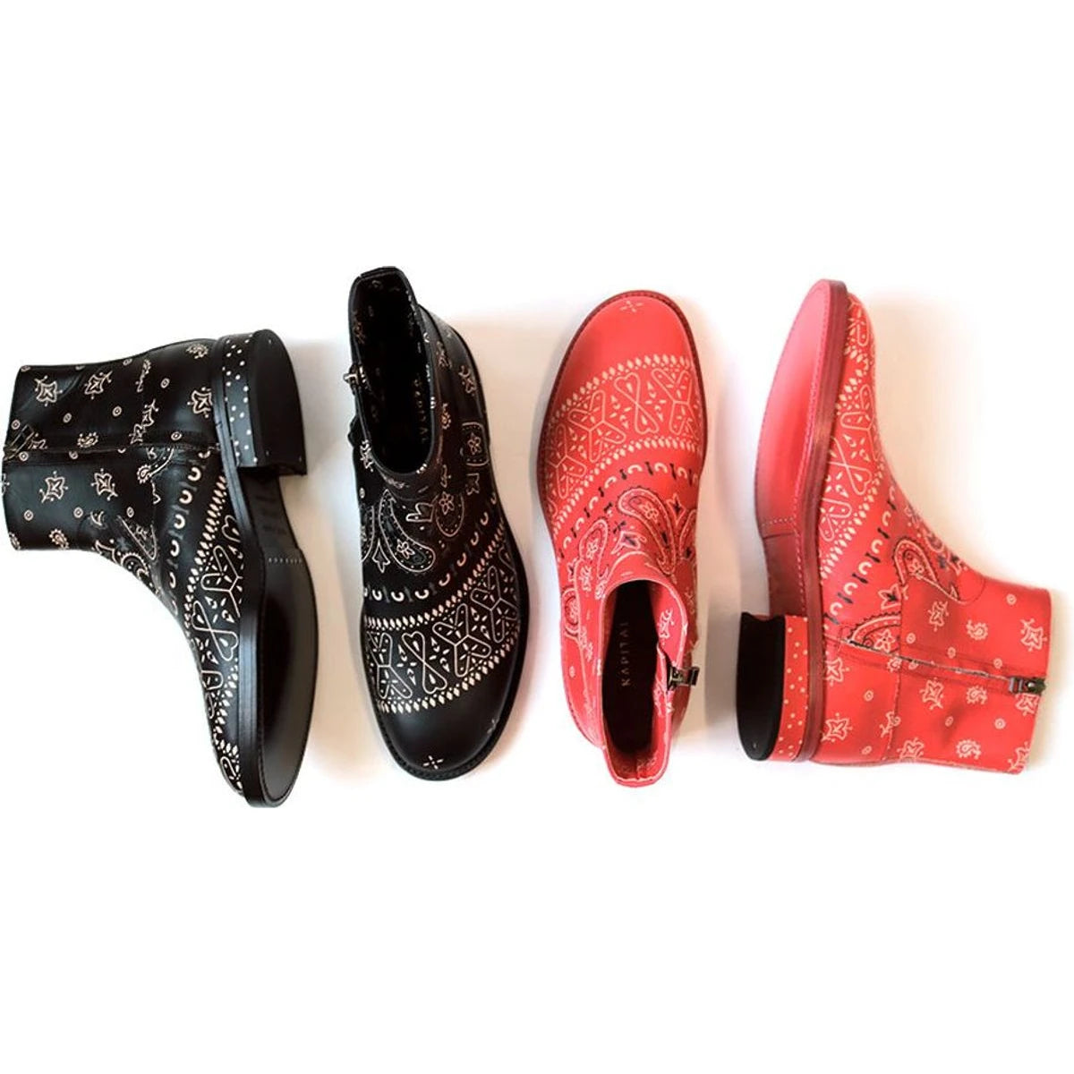 Kapital Leather Bandana Pt Navy Issued Boots