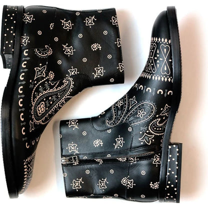 Kapital Leather Bandana Pt Navy Issued Boots