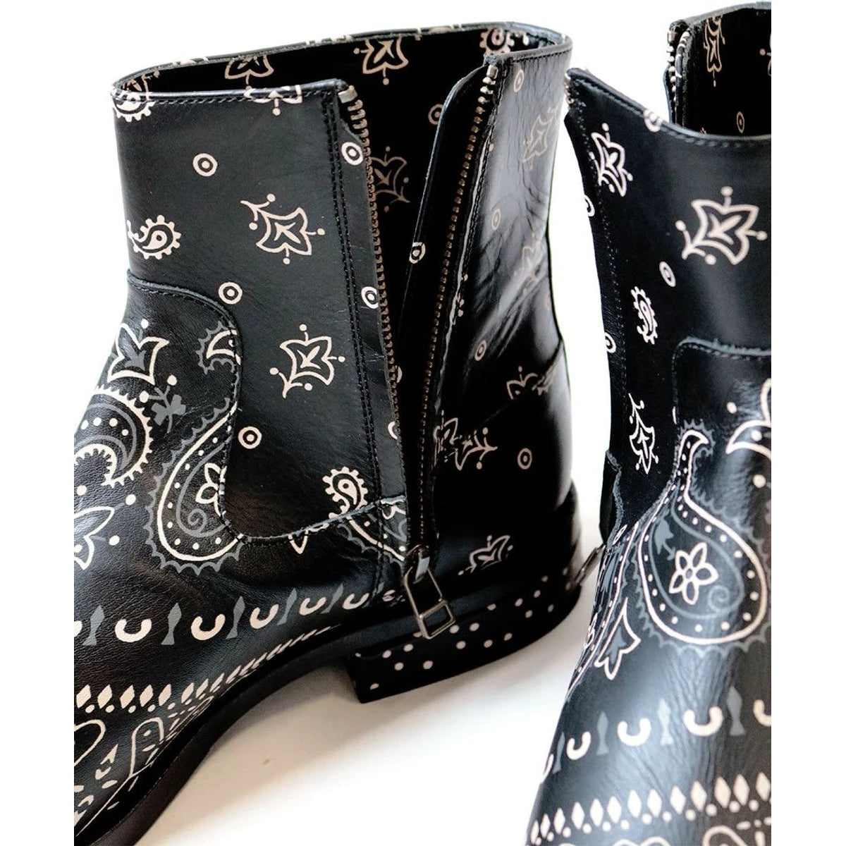 Kapital Leather Bandana Pt Navy Issued Boots