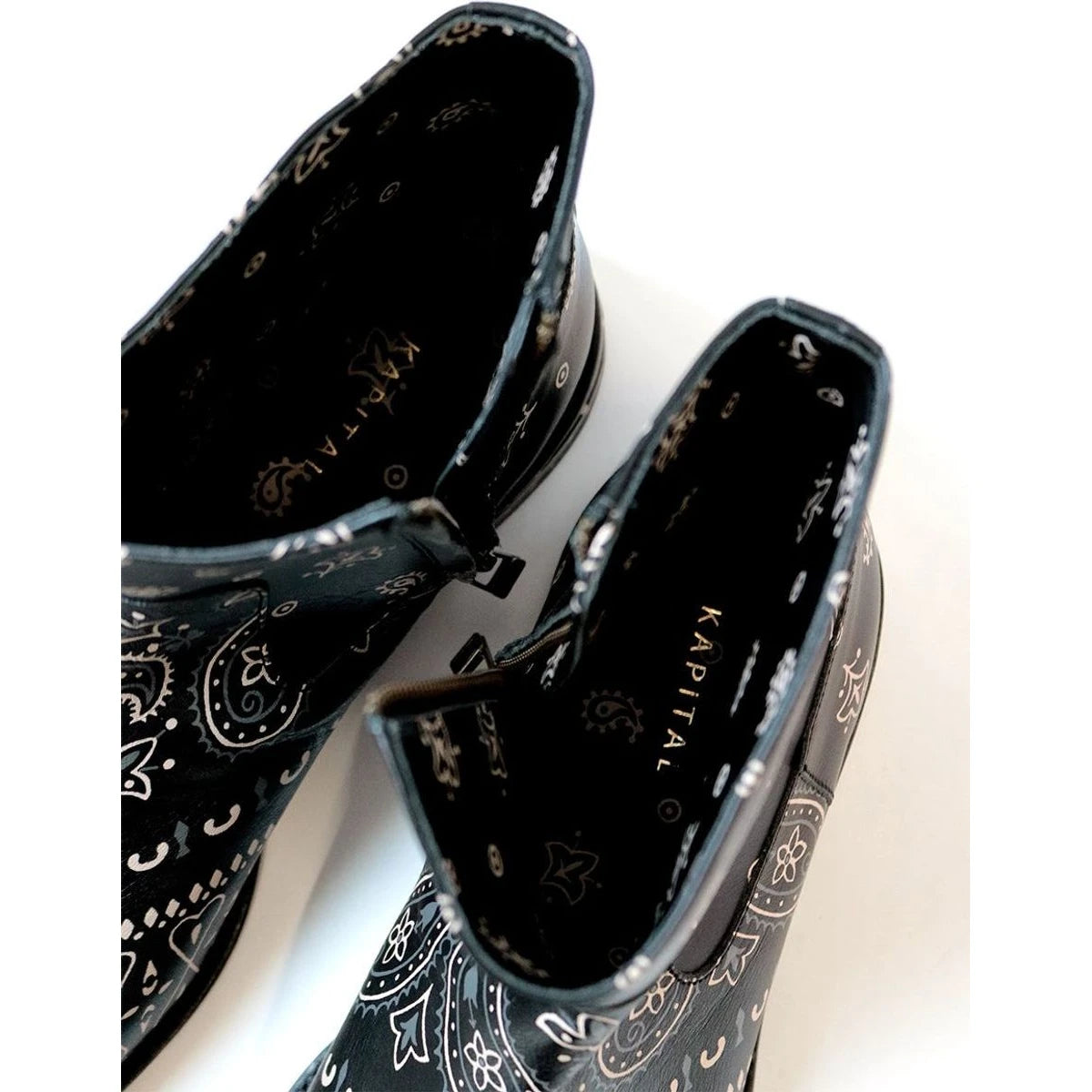Kapital Leather Bandana Pt Navy Issued Boots