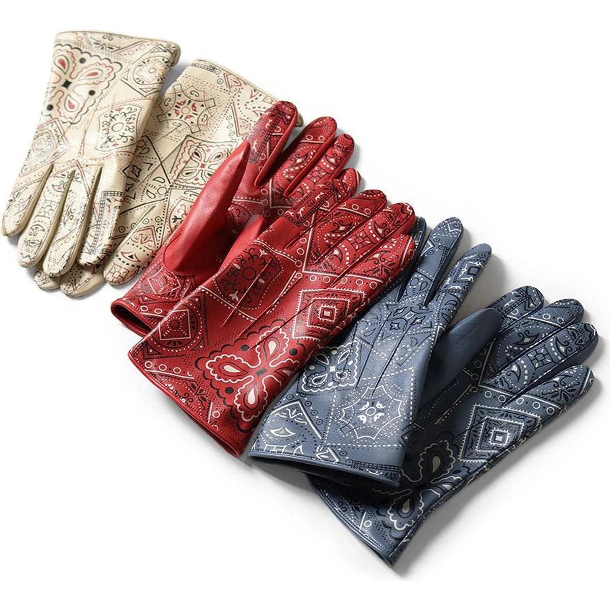 Kapital Leather Cookie Bandana Glove