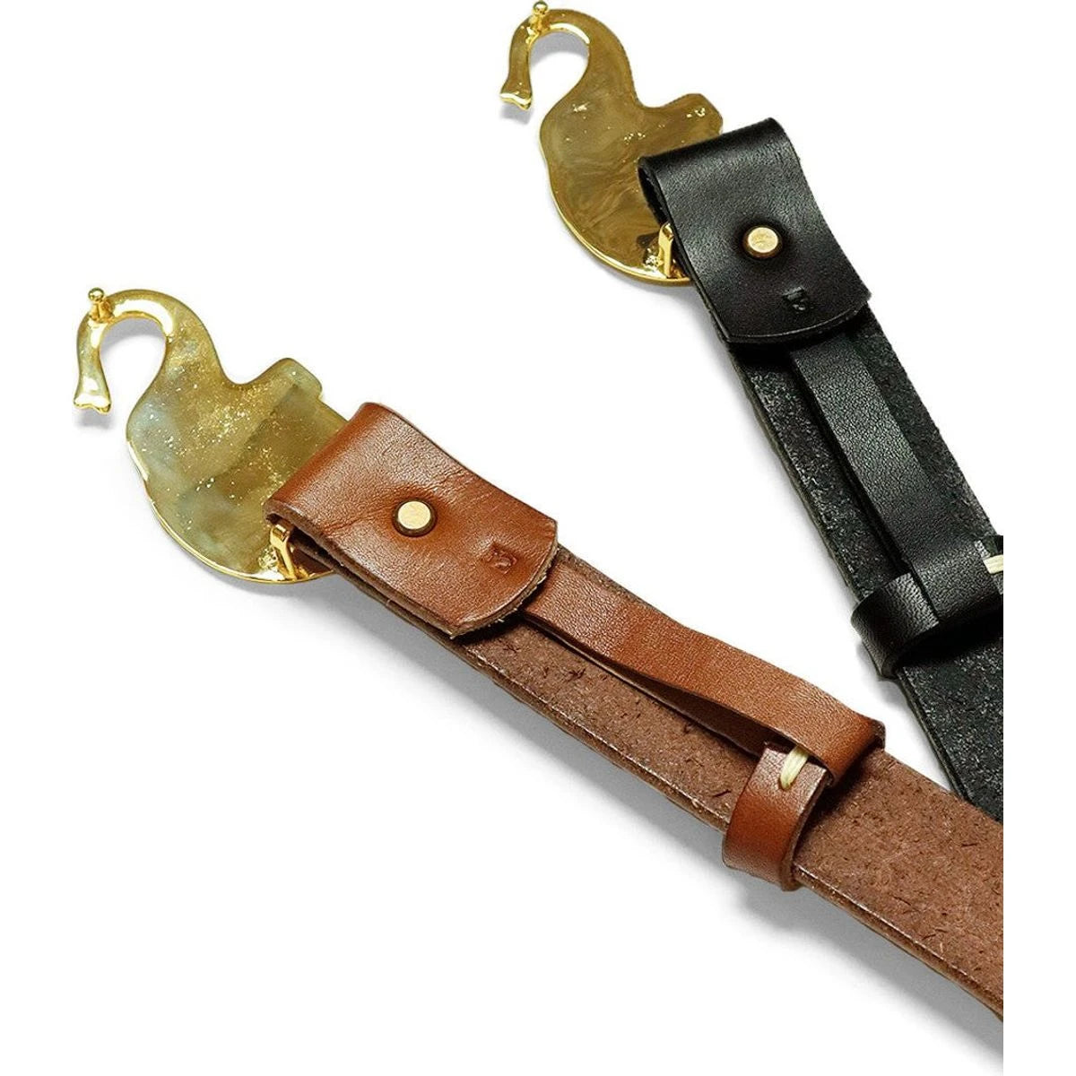 Kapital Leather Trunk Up Elephant Buckle Belt