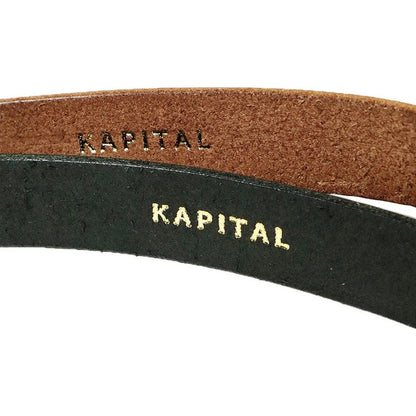 Kapital Leather Trunk Up Elephant Buckle Belt