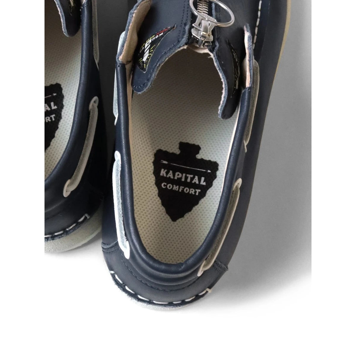 Kapital Leather Zip Deck Sneakers