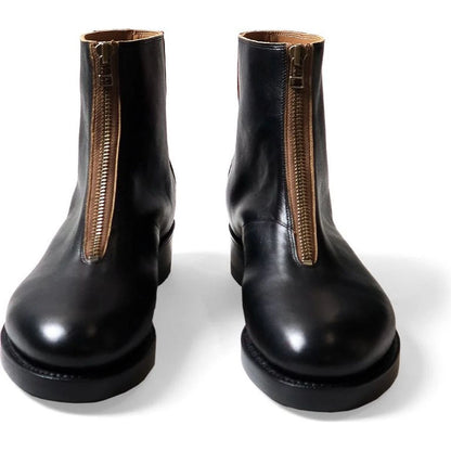 Kapital Leather Zip Up Cafe Lace Frisco Boots