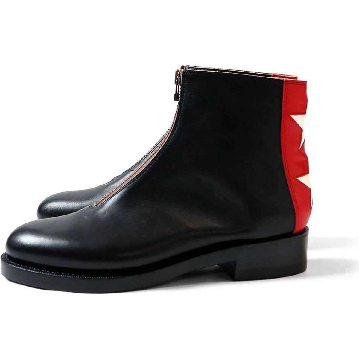 Kapital Leather Zip Up Cafe Lace Frisco Boots
