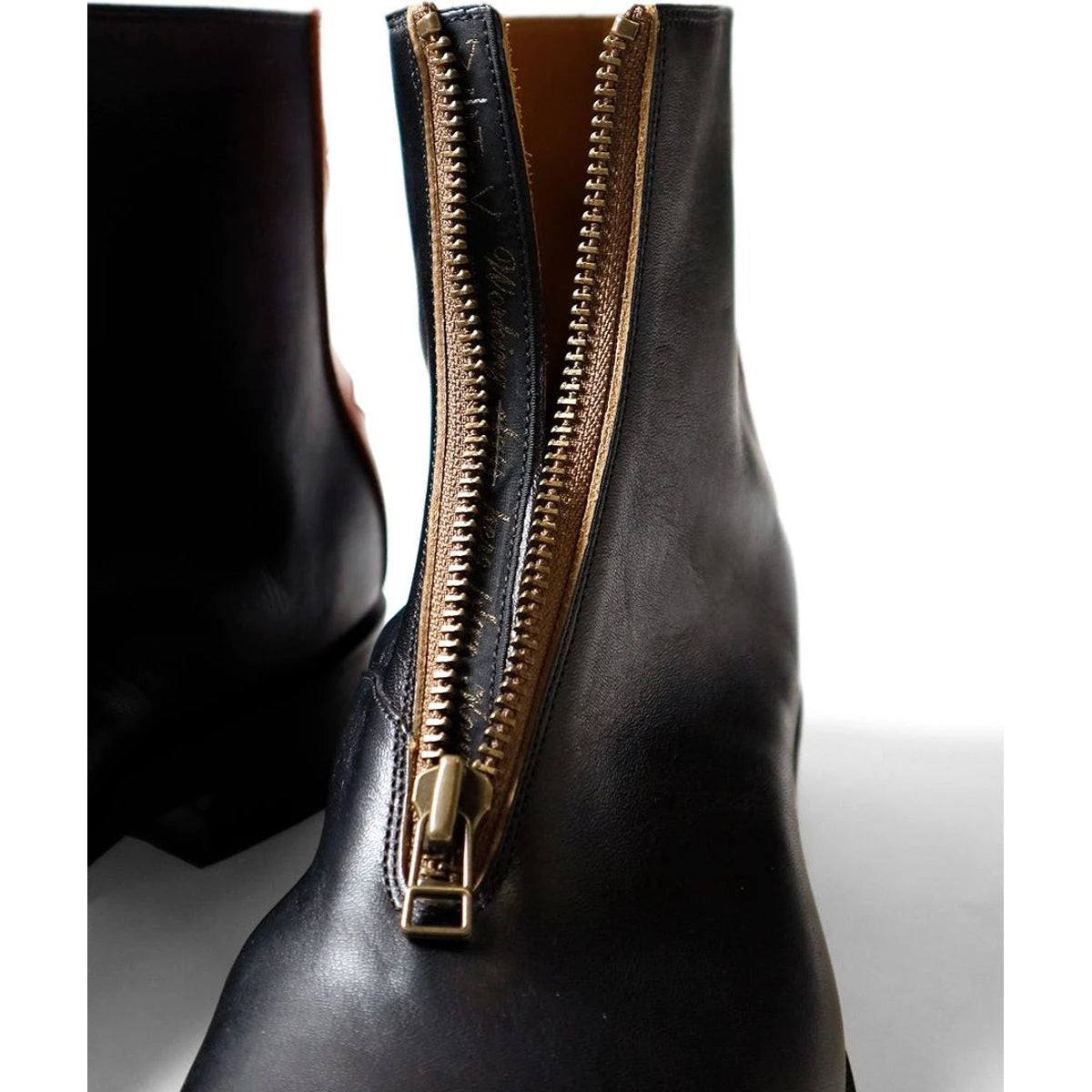Kapital Leather Zip Up Cafe Lace Frisco Boots
